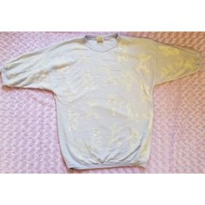 Vintage Teddy Bear Sweater Fairy Kei Kawaii Blue